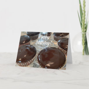 Cartão Cupcakes de Ganache de Chocolate