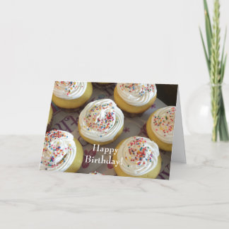 Cartão Cupcakes Decadentes Para o Seu Aniversário