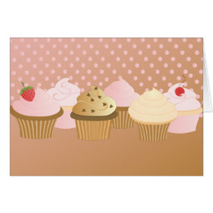 Cartão Cupcakes do desenhista