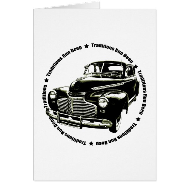 Cartão cupé 1941 tradicional de Chevy (Frente)