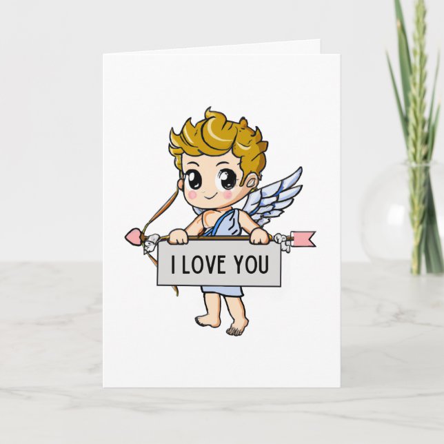 Cartão Cupid Eu Te Amo Cartaz De Dia de os namorados