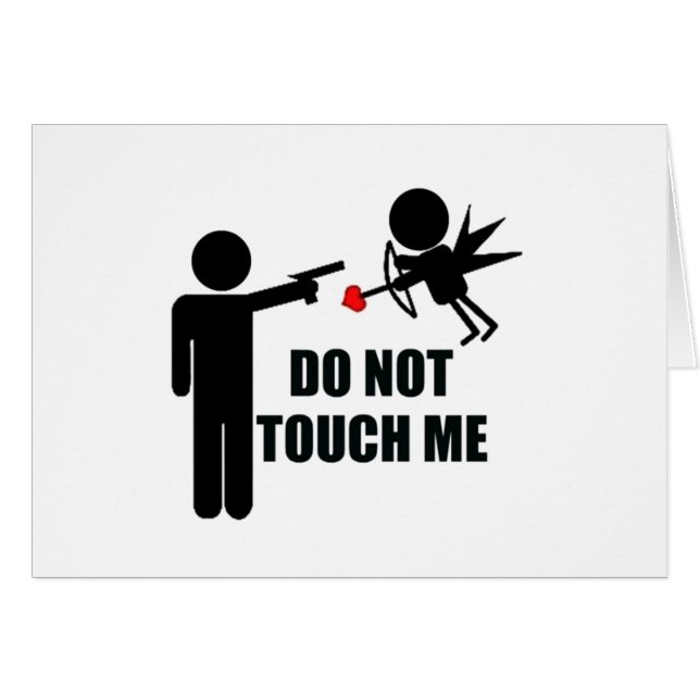 Cartão Cupido engraçado (Frente Horizontal)