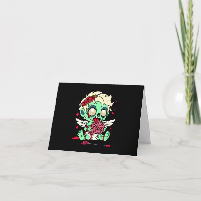 Cartão Cupido Zumbi (Frente)