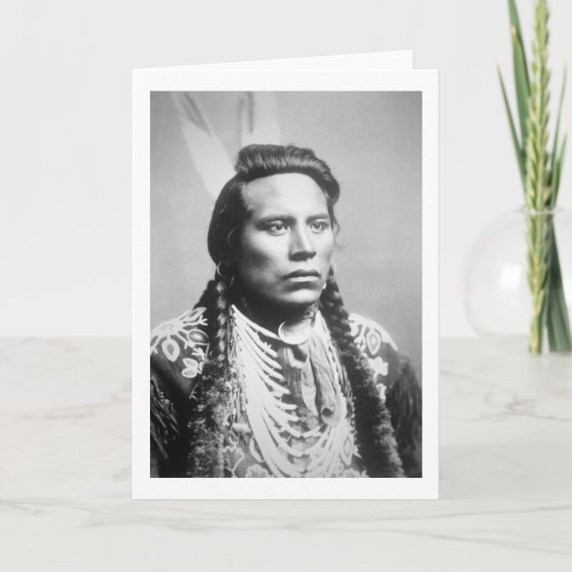 Cartão Curley, of the Crow tribe, one of Custer's scouts (Frente)