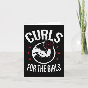 Cartão Curls Para As Meninas Engraçadas Hábito De Constru