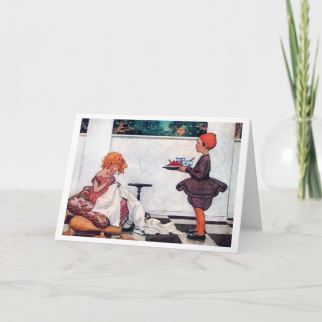 Cartão Curly Girl, Jessie Willcox Smith (Frente)