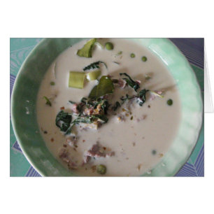 Cartão Curry Verde Tailandês [แ ก ง เ ขี ย