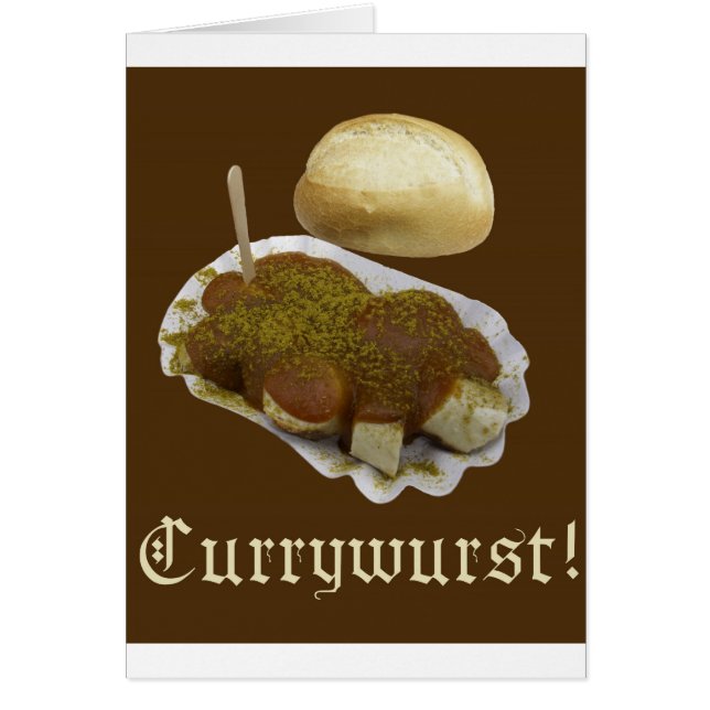 Cartão Currywurst (Frente)