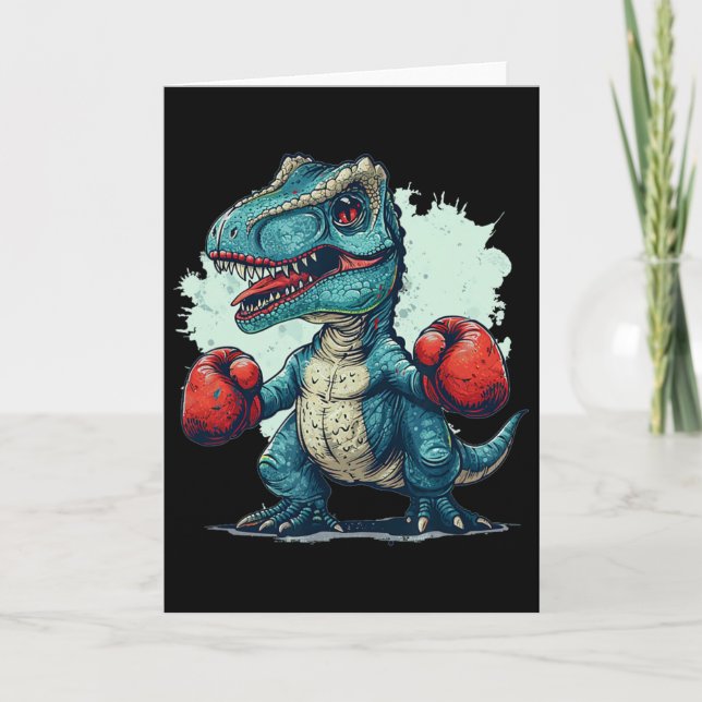 Cartão Custo de Luvas de Boxe de Crianças Engraçadas Boxe (Frente)