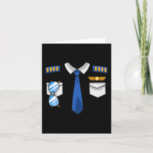 Cartão Custo de Uniforme de Piloto Avião Aviação Ha