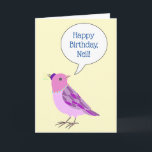Cartão Custom Birthday Card Personalized Funny Birthday<br><div class="desc">Funny Birthday Card - you can customize this fun card with you own words and name! From silly jokes to serious romantic statements, MiKa Art Zazzle shop has something for everyone. Canadiana, Japanese gifts, jewelry, cases for electronic devices, fun buttons, mug cups, ornaments, cards and posters….. Please take some time...</div>