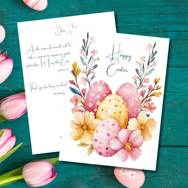 Cartão Custom Business Easter Greeting Card  (Criador carregado)
