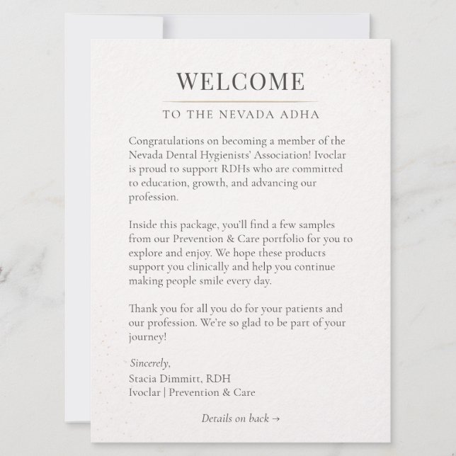 Cartão Custom Card For Ivoclar (Frente)