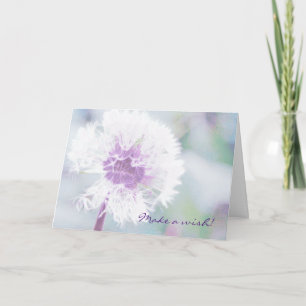 Cartão Custom Dandelion Wishes Greeting Card