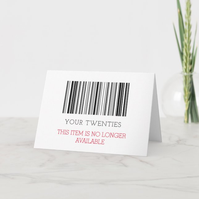 Cartão Custom FUNNY Trinta (30) ou qualquer idade de aniv (Frente)