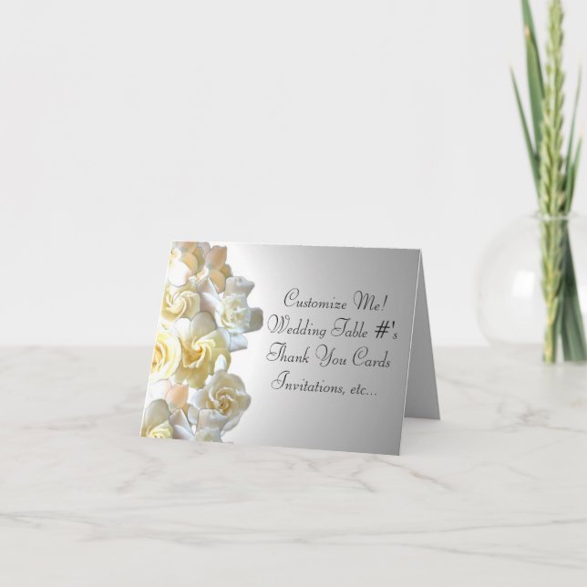 Cartão Custom gardenia flower notecards (Frente)
