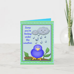 Cartão Custom Get Well Soon Greeting Card.