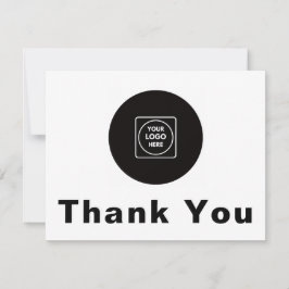 Cartão Custom Logo Personalized Thank You Note Card