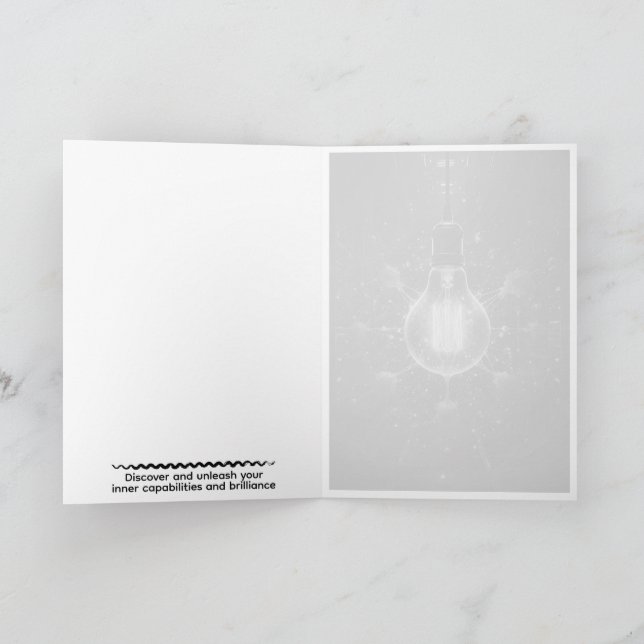 Cartão Custom Motivational Quote Card (Interior)