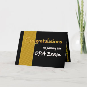 Cartão CUSTOM NAME Congratulations - CPA Exam