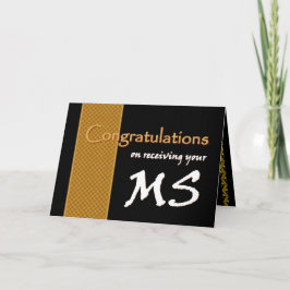 Cartão CUSTOM NAME Congratulations - Master of Science