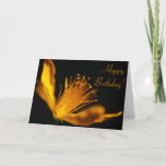 Cartão Custom Orange Blossom Happy Birthday Day Card<br><div class="desc">Customizable Orange Blossom Happy Birthday Day Card</div>