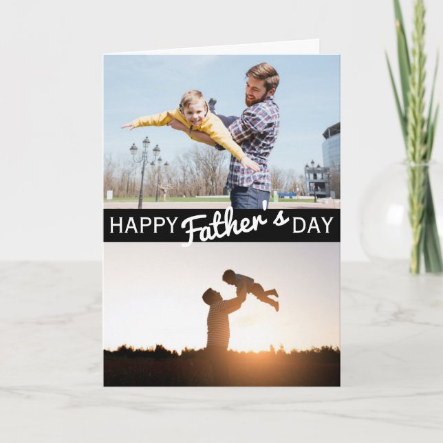 Cartão Custom Photo - Happy Father's Day Card (Frente)
