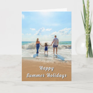Cartão Custom Photo Summer Card Personalized Your Photos