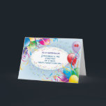 Cartão Custom Relationship Custom Age 40 Birthday<br><div class="desc">What a fun and delightful card to send to someone on their birthday. While the card says sister-in-law,  it is customizable for any relationship! The balloon shows the age 40,  this is also customizable so make a truly personal card with their age and relationship!</div>