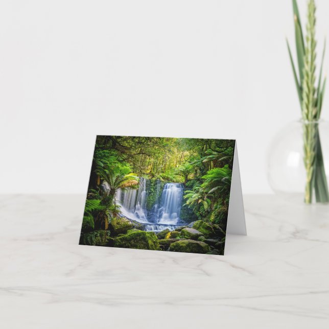 Cartão Custom text Horseshoe Falls Australia card (Frente)
