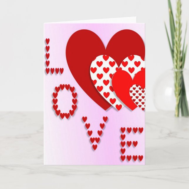 Cartão custom text love greeting card (Frente)