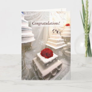 Cartão Custom Wedding Congratulations Greeting Card