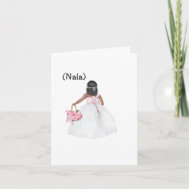 Cartão Custom Will You Be My Flower Girl? Card  (Frente)
