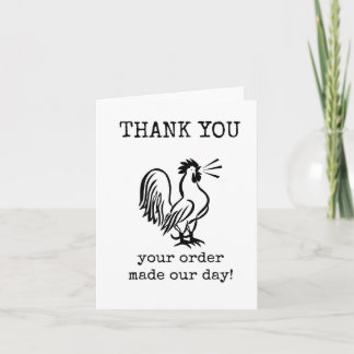 Cartão Customer Thank You, Appreciation, Cute