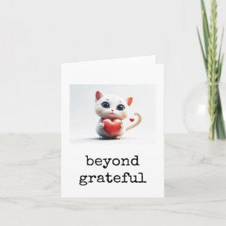 Cartão Customer Thank You Card, Appreciation, Cute Cat
