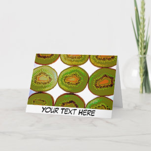 Cartão Customisable kiwi fruit slices