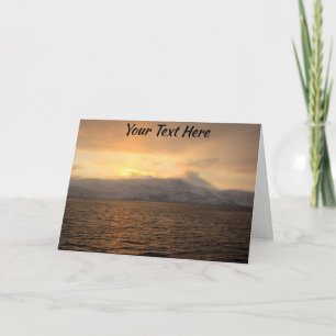 Cartão Customisable Norway winter coast