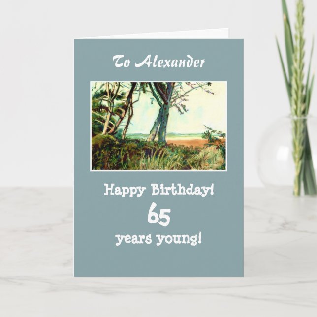 Cartão Customizable Birthday Card - Norfolk Beach (Frente)