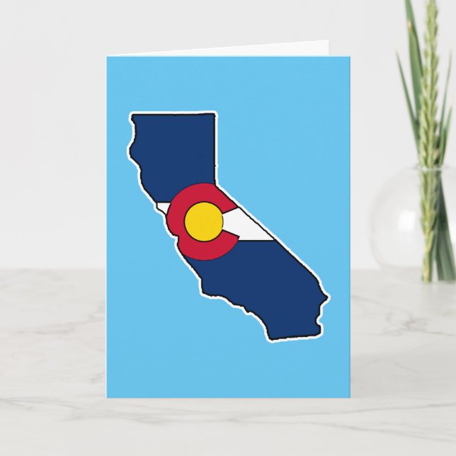 Cartão Customizable California Colorado greeting card (Frente)