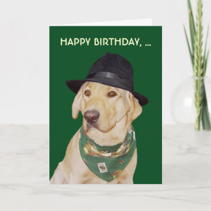 Cartão Customizable Funny Dog/Lab Card for Guy