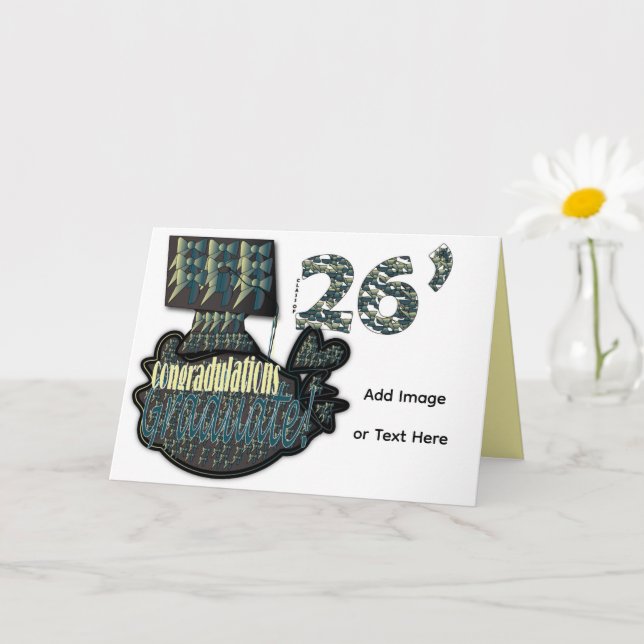 Cartão Customizable Greeting Card Graduate (Planta pequena)