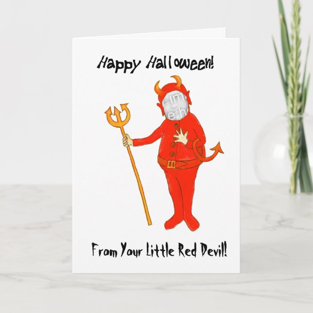 Cartão Customizable Halloween Photo Card (Frente)