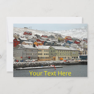 Cartão Customizable Honningsvag, Noruega