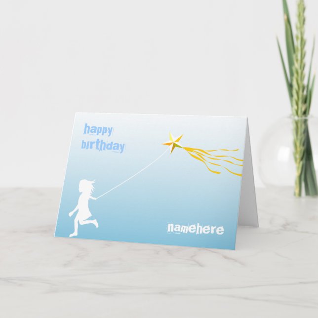 Cartão Customizable: Kite runner (Frente)