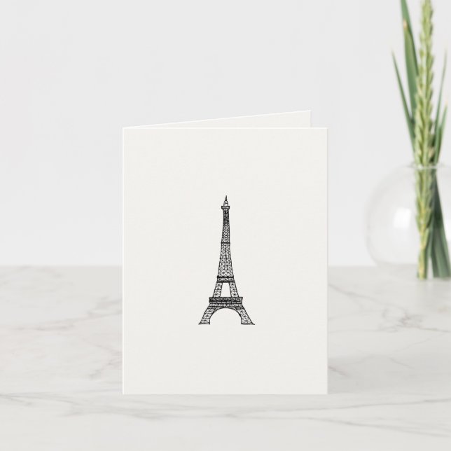 Cartão Customizable_Paris_Eiffel Tower (Frente)
