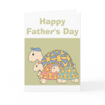 Customizable Tortoise Father's Day Card