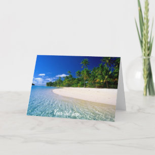 Cartão Customizable Tropical Paradise card