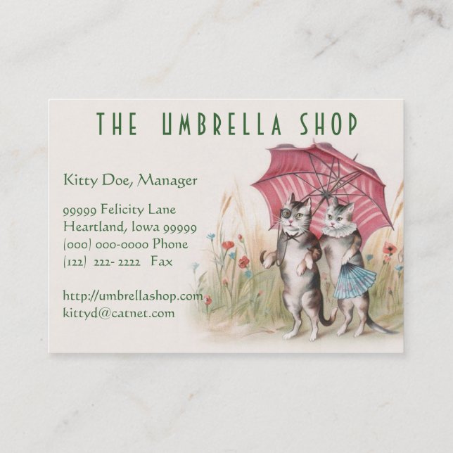 Cartão customizável bonito da arte do vintage - (Verso)