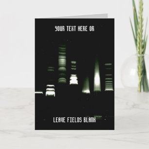 Cartão customizável da electroforese do gel do ADN