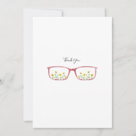 Cartão customizável dos vidros e das margaridas